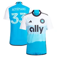 Men's adidas Patrick Agyemang Blue Charlotte FC 2024 The Carolina Kit: Explore Replica Player Jersey