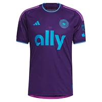 Maillot authentique pour homme Charlotte FC 2023 Crown Jewel Kit adidas violet