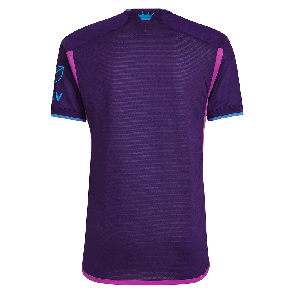 Maillot authentique pour homme Charlotte FC 2023 Crown Jewel Kit adidas violet