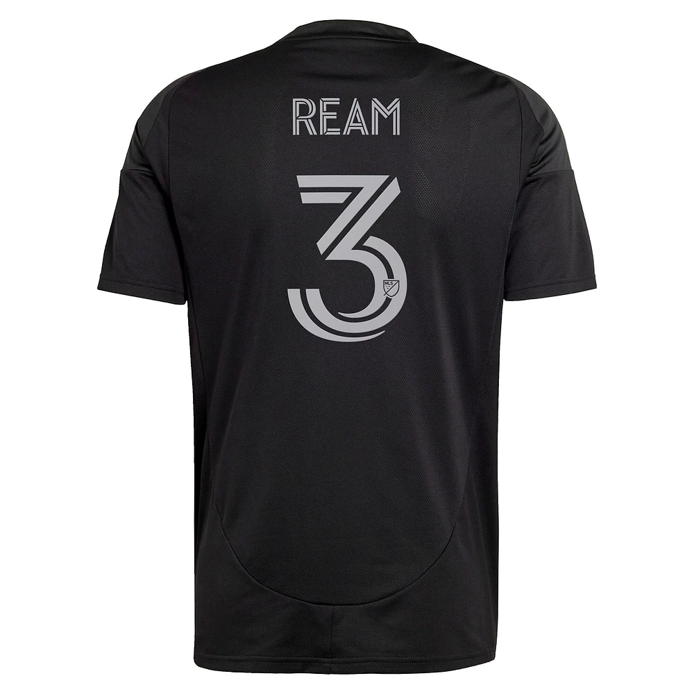 Maillot de joueur réplique du Charlotte FC Fortress Kit 2025 noir Tim Ream pour homme adidas