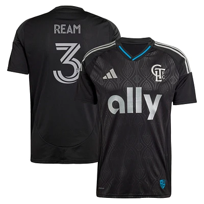 Maillot de joueur réplique du Charlotte FC Fortress Kit 2025 noir Tim Ream pour homme adidas