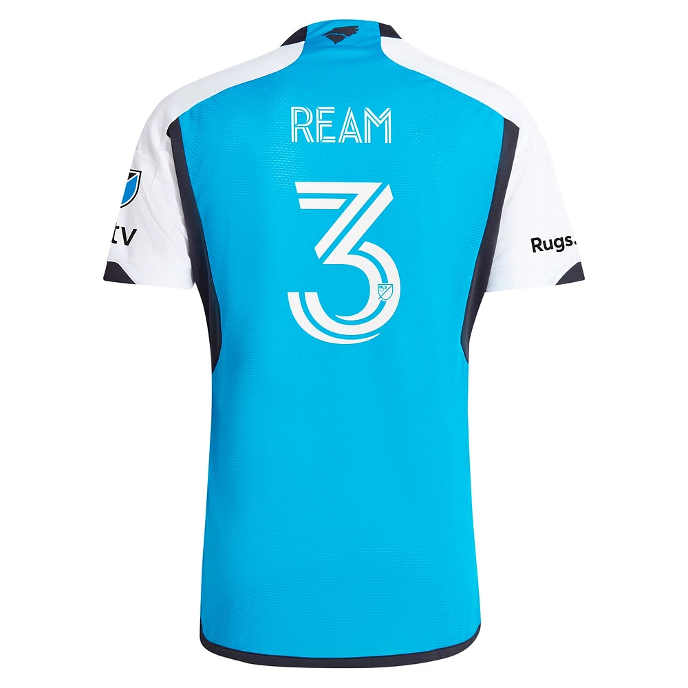 Men's adidas Tim Ream Blue Charlotte FC 2024 The Carolina Kit: Explore Authentic Player Jersey
