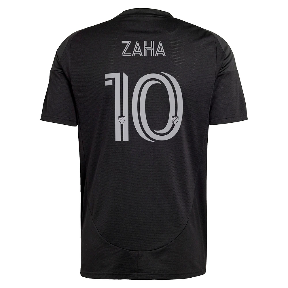 Men's adidas Wilfried Zaha Black Charlotte FC 2025 Fortress Kit Replica Player Jersey