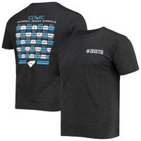 Men's Black Charlotte FC Inaugural Season Tri-Blend T-Shirt