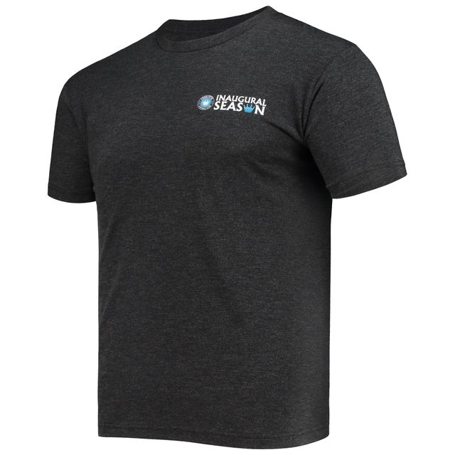 T-shirt noir Charlotte FC Inaugural Season tri-blend pour homme