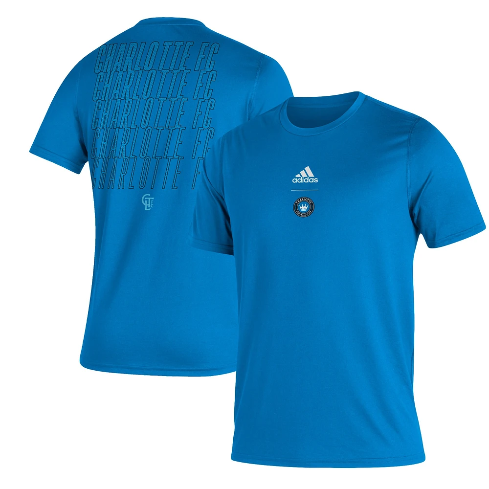 Men's Charlotte FC Blue adidas Creator Club T-Shirt