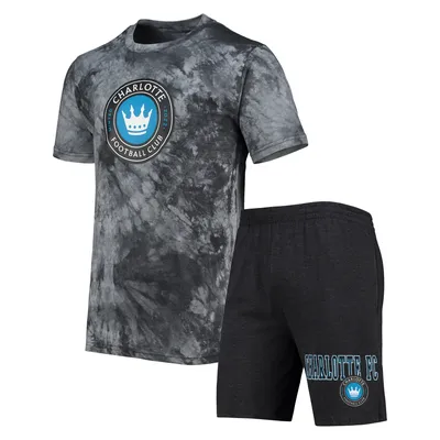 Charlotte FC Concepts Sport Billboard T-Shirt & Shorts Sleep Set - Charcoal