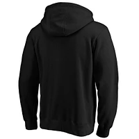 Men's Fanatics Black Charlotte FC Primary Logo Fitted Pullover Hoodie