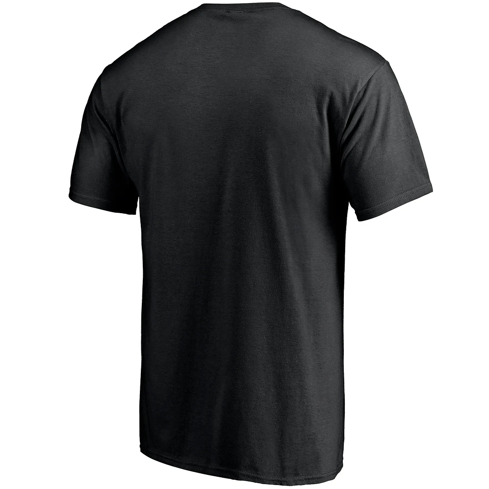 Men's Fanatics Black Charlotte FC Secondary Logo T-Shirt