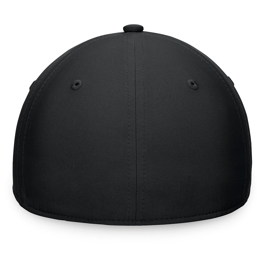 Casquette Charlotte FC Stealth Flex noire de marque Fanatics pour hommes