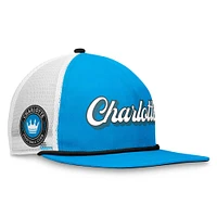 Casquette Snapback Charlotte FC True Classic Golf Fanatics bleu/blanc pour hommes