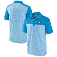 Men's Fanatics Blue Charlotte FC Clutch Space-Dye Polo