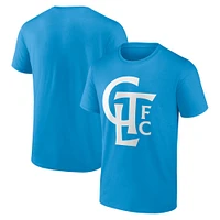 T-shirt bleu Charlotte FC Iconic Team Chant de marque Fanatics pour hommes