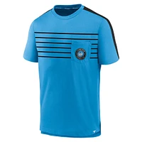 T-shirt à poche Fanatics Charlotte FC bleu pour hommes