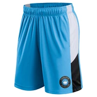 Short bleu Fanatics Charlotte FC Prep Squad pour hommes