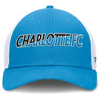 Casquette Fanatics bleue Charlotte FC Rocket Flex pour homme