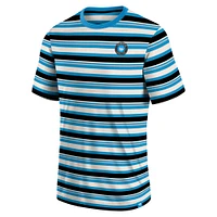 Men's Fanatics Blue Charlotte FC Shot Clock Stripe T-Shirt