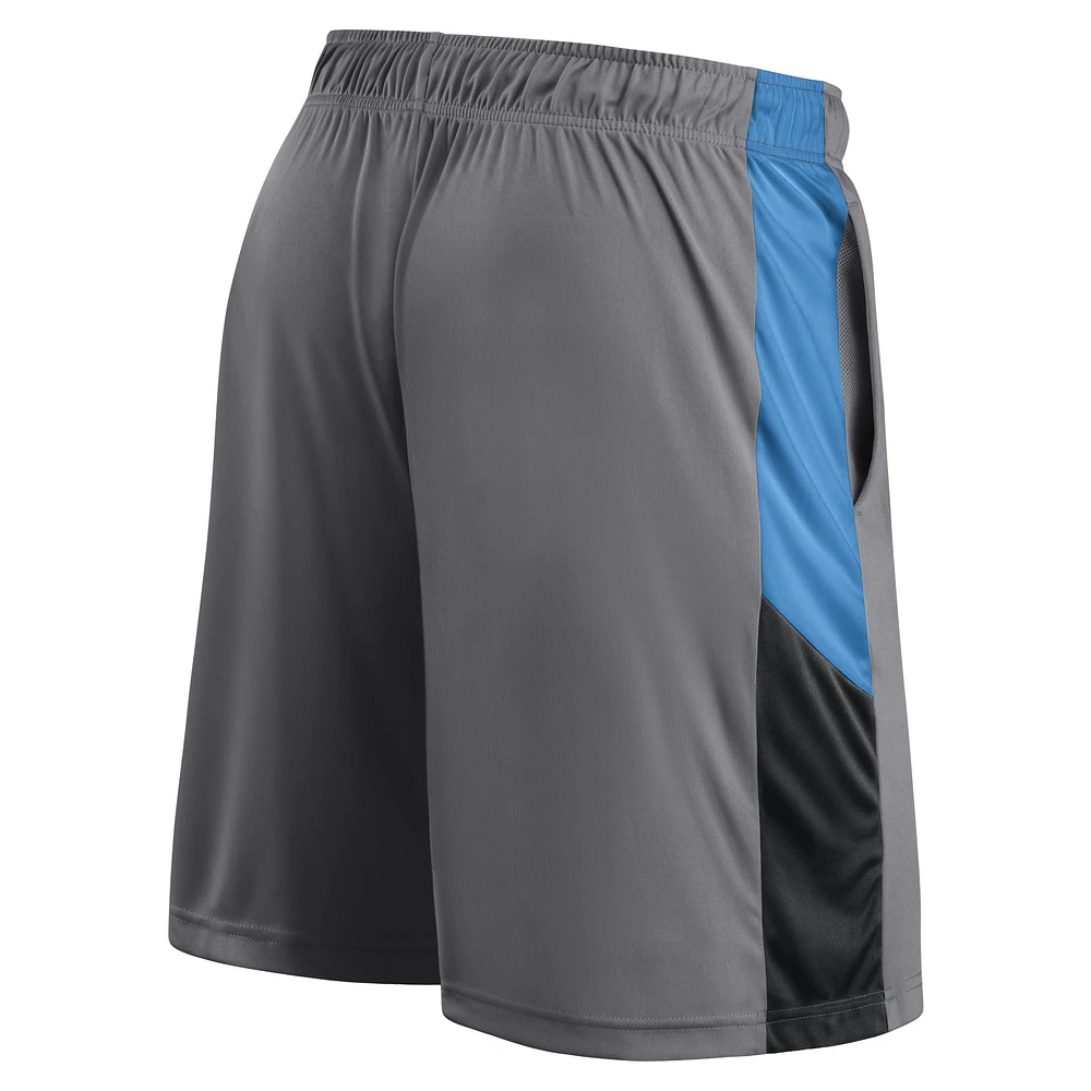 Short gris de l'équipe Charlotte FC marque Fanatics pour hommes