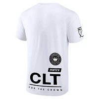 T-shirt Charlotte FC Team Success blanc avec logo Fanatics pour homme