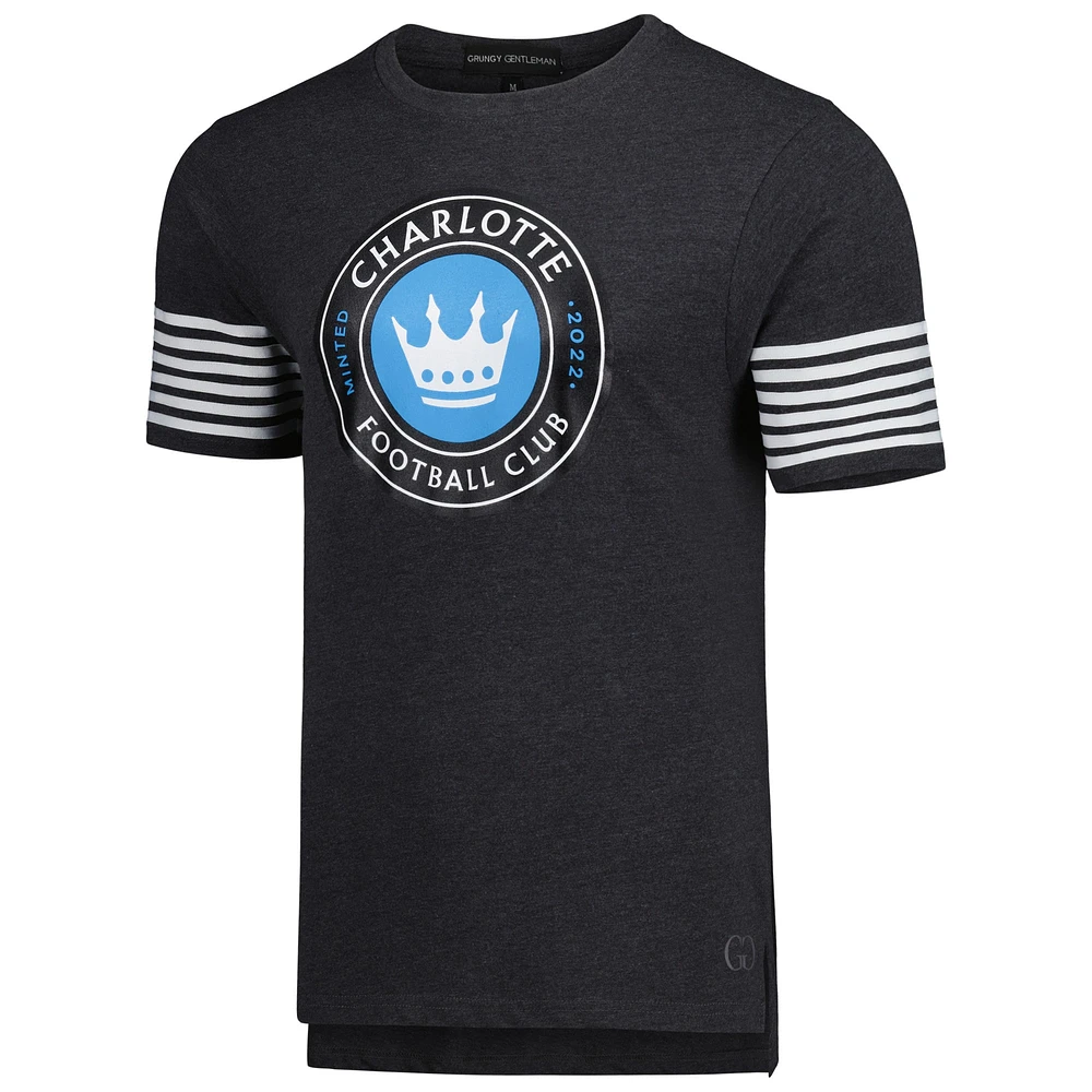 Men's Grungy Gentleman Charcoal Charlotte FC T-Shirt