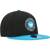 Casquette Snapback 9FIFTY bicolore noire/bleue Charlotte FC New Era pour homme