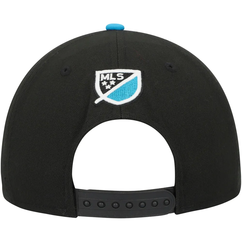 Casquette Snapback 9FIFTY bicolore noire/bleue Charlotte FC New Era pour homme