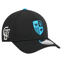 Men's New Era Black Charlotte FC 2025 Jersey Hook 9FORTY M-Crown Adjustable Hat