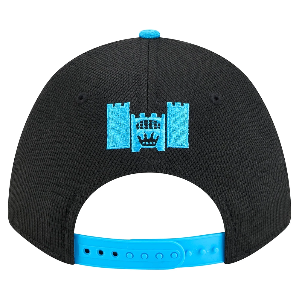 Men's New Era Black Charlotte FC 2025 Jersey Hook 9FORTY M-Crown Adjustable Hat