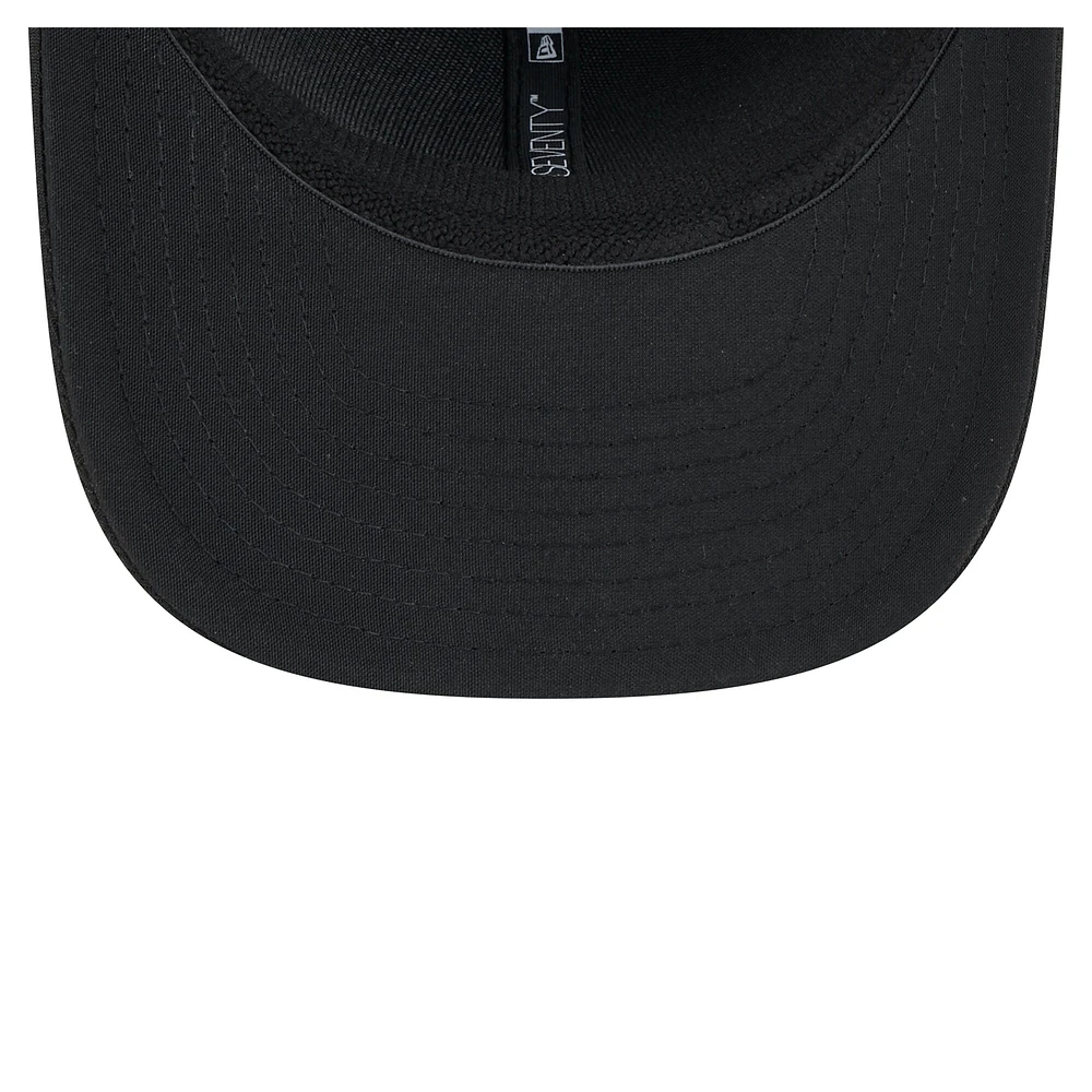 Casquette extensible à boutons-pression Charlotte FC 2025 noire New Era pour homme avec crochet 9SEVENTY
