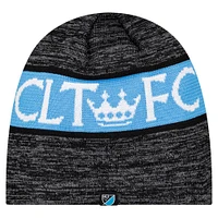 Men's New Era Black Charlotte FC 2025 Kickoff Beanie