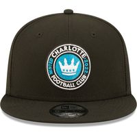 Men's New Era Black Charlotte FC Basic 9FIFTY Snapback Hat