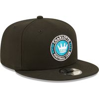 Men's New Era Black Charlotte FC Basic 9FIFTY Snapback Hat