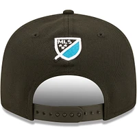 Men's New Era Black Charlotte FC Basic 9FIFTY Snapback Hat