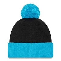 Bonnet en tricot noir Charlotte FC Confident New Era pour homme