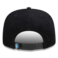 Casquette réglable en velours côtelé noir Charlotte FC pour homme New Era