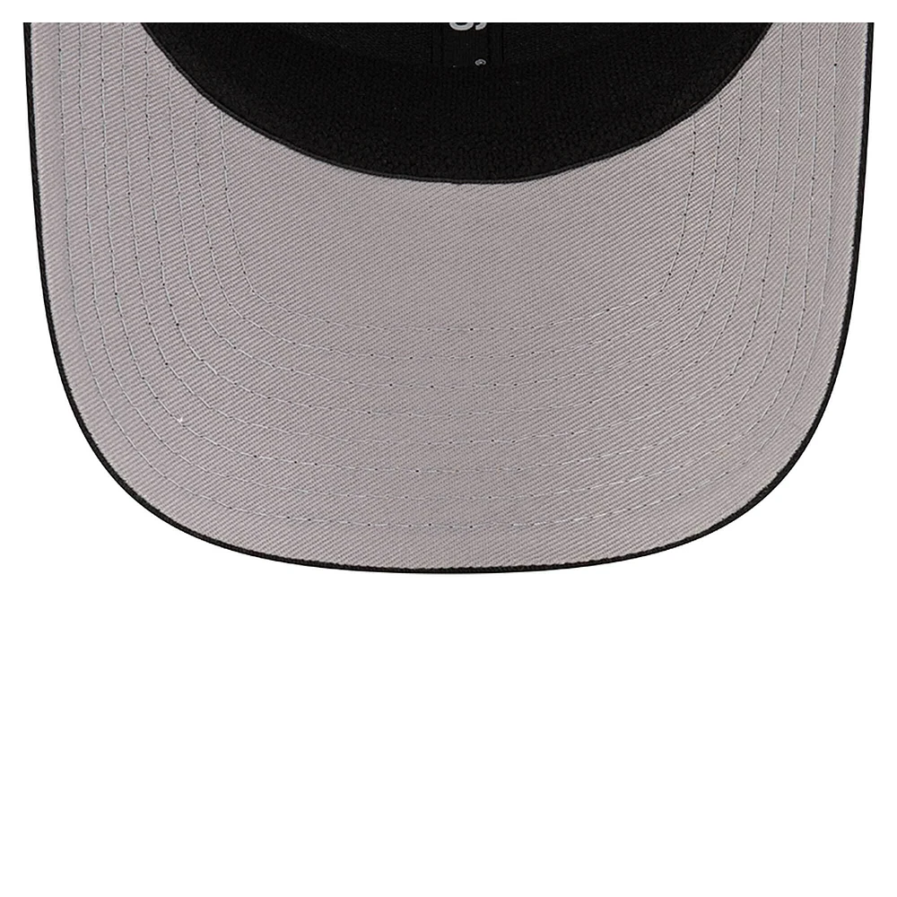 Casquette ajustable extensible à boutons-pression Charlotte FC 9SEVENTY noire New Era pour homme