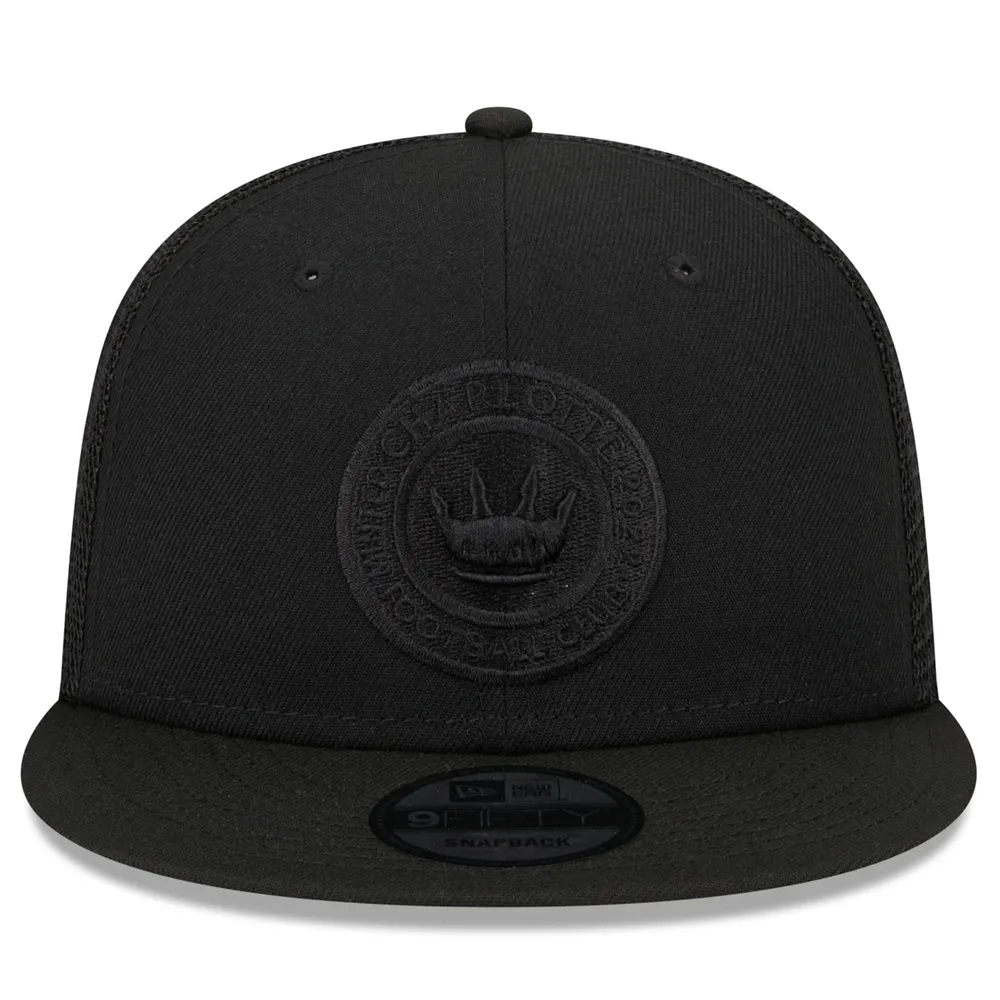 Casquette Snapback Classic 9FIFTY Trucker Snapback avec logo Charlotte FC noir New Era pour homme