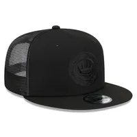 Men's New Era Black Charlotte FC Logo Classic 9FIFTY Trucker Snapback Hat