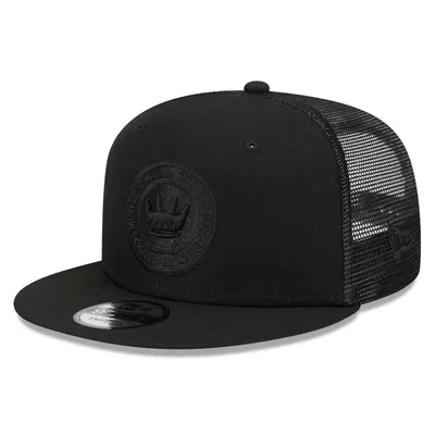 Casquette Snapback Classic 9FIFTY Trucker Snapback avec logo Charlotte FC noir New Era pour homme