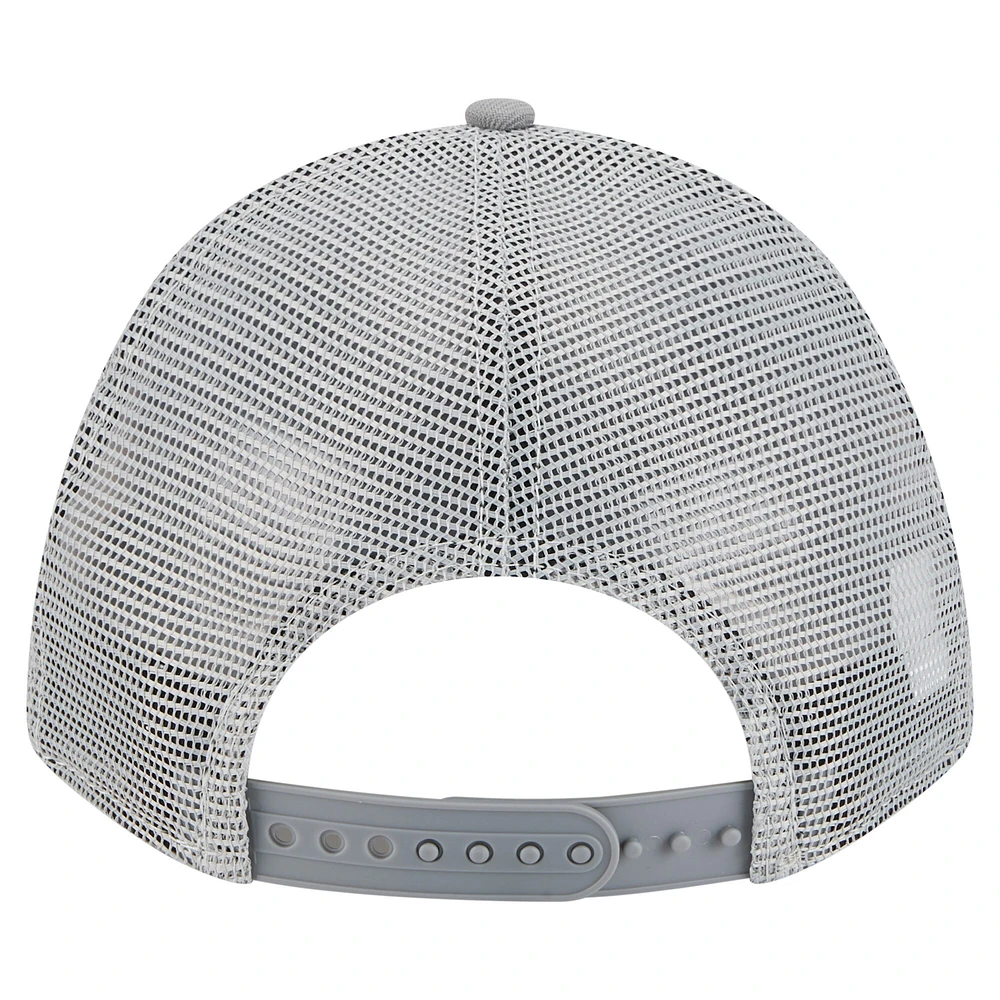 Casquette camionneur ajustable 9FORTY A-Frame grise Charlotte FC pour homme New Era