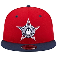 Men's New Era Red Charlotte FC Americana 9FIFTY Snapback Hat