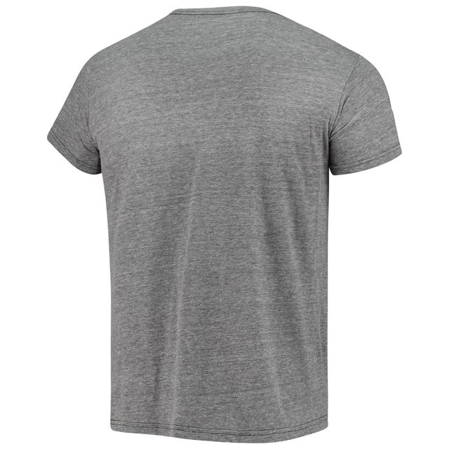 T-shirt tri-mélange à code régional Original Retro Brand pour hommes, gris chiné, Charlotte FC