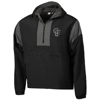Men's Sport Design Sweden  Black Charlotte FC 2025 Jersey Hook Full-Zip Premium Anorak Hooded Jacket