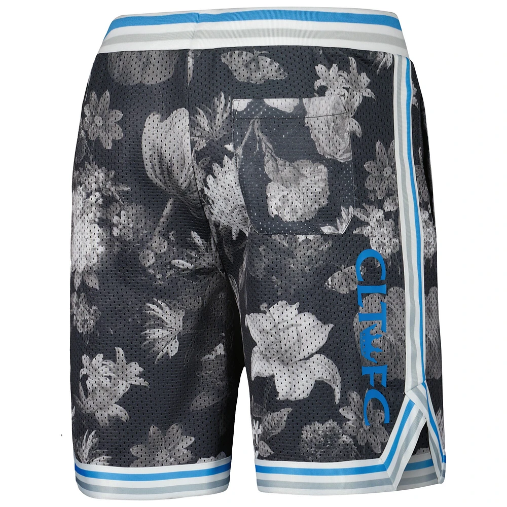 Short imprimé en maille The Wild Collective Charcoal Charlotte FC pour homme