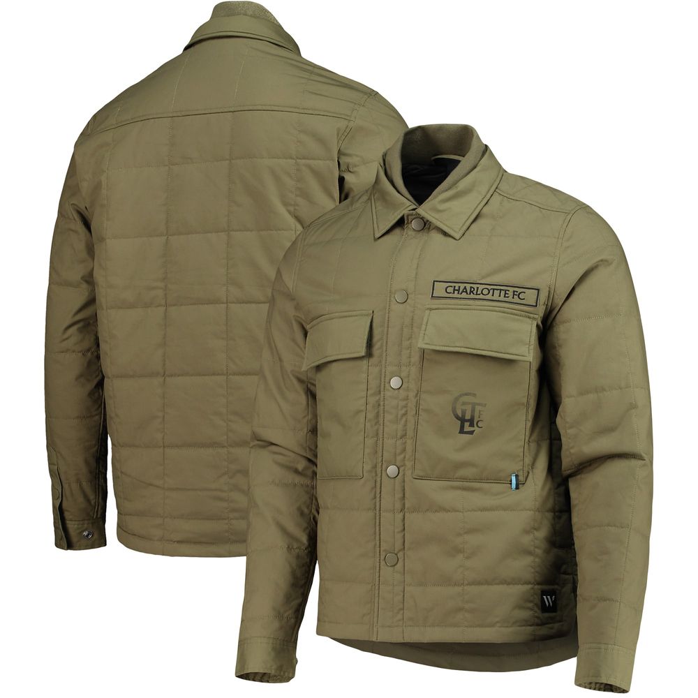 Men's The Wild Collective Green Charlotte FC Utility Full-Snap Jacket