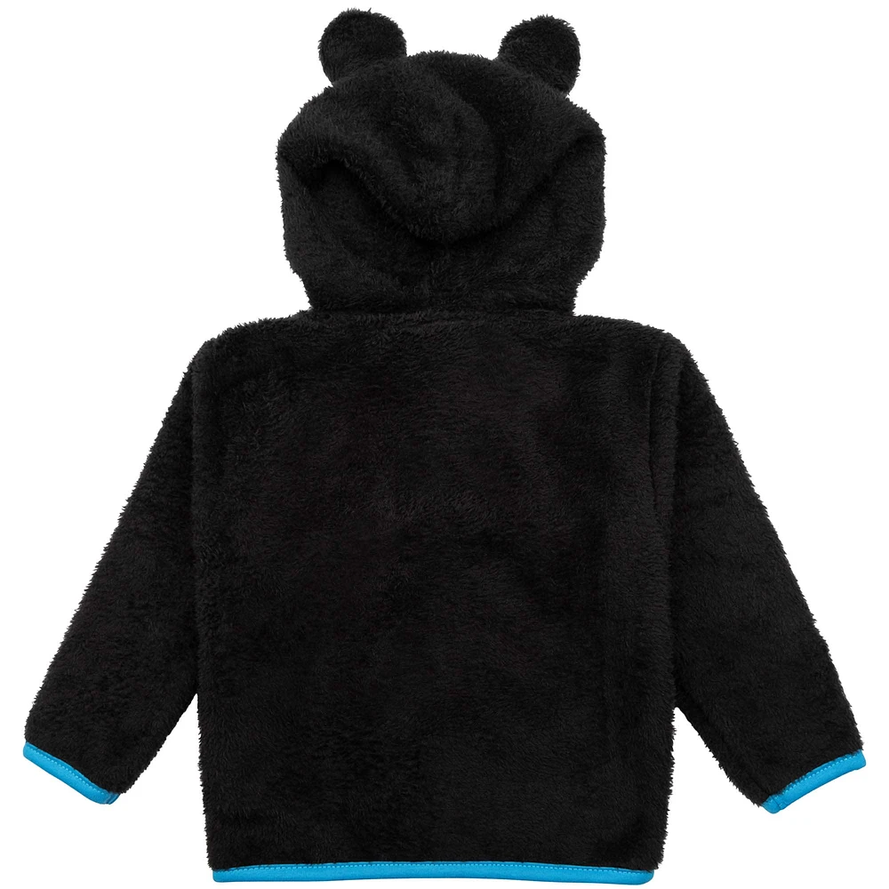 Toddler Sport Design Sweden  Black Charlotte FC Tie-Breaker Teddy Full-Zip Hoodie