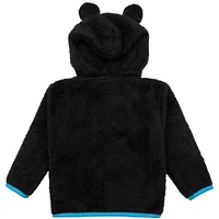 Toddler Sport Design Sweden  Black Charlotte FC Tie-Breaker Teddy Full-Zip Hoodie