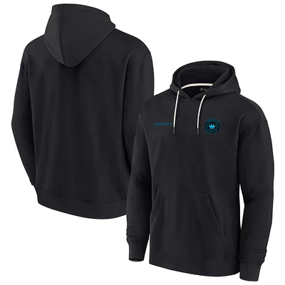 Unisex Fanatics Black Charlotte FC Elements Super Soft Fleece Pullover Hoodie