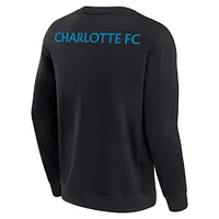 Sweat-shirt unisexe Fanatics noir Charlotte FC super doux