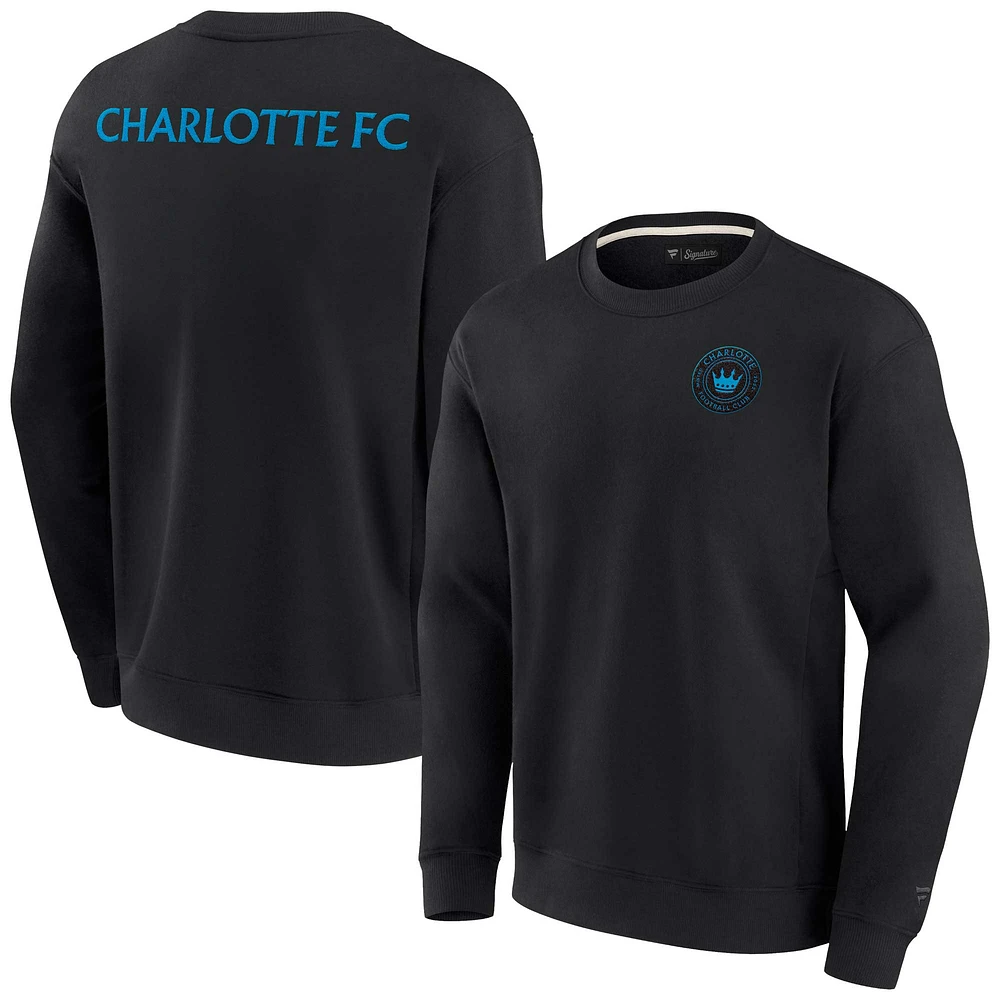 Sweat-shirt unisexe Fanatics noir Charlotte FC super doux